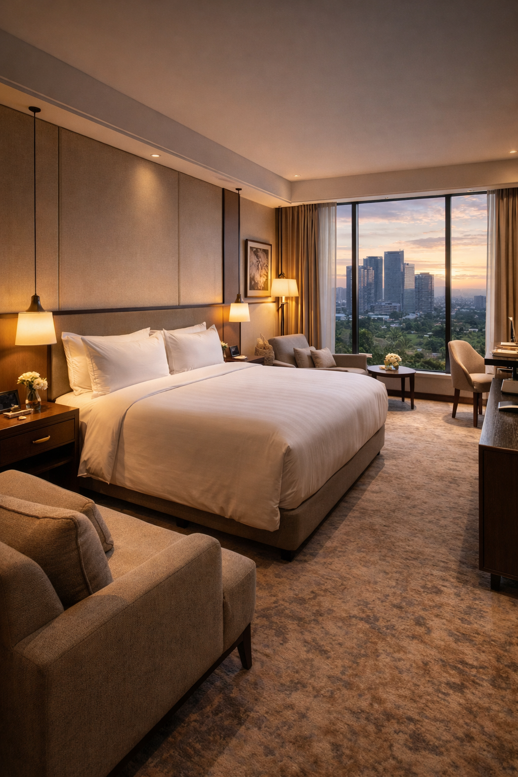 Kamar hotel di BSD dengan desain modern dan nyaman